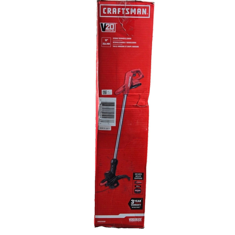 Craftsman CMCST915D1 V20 10" String Trimmer & Edger CMCST915D1  Tool Ony